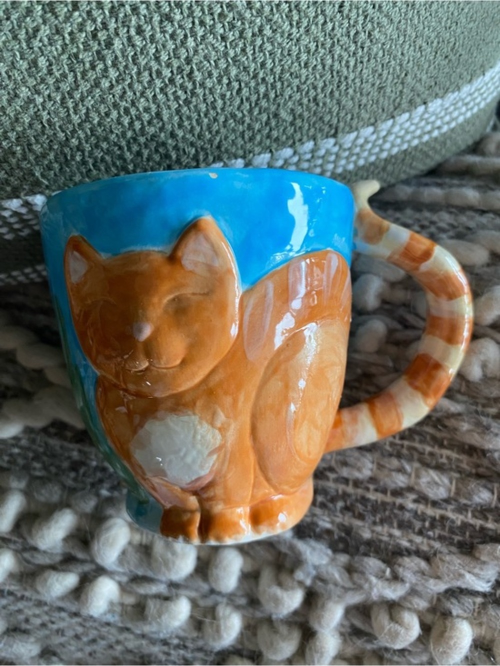 Handcrafted Ceramic Cat Mug